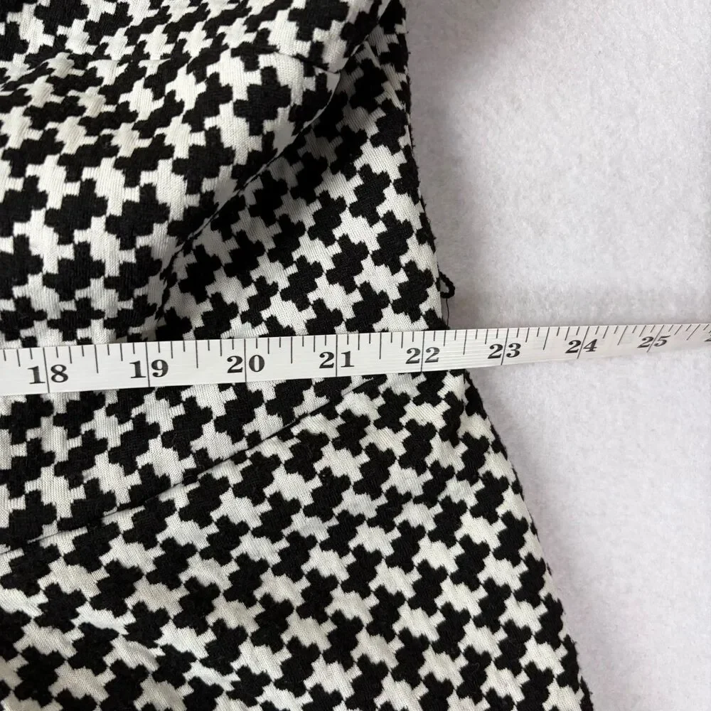 Calvin Klein Houndstooth A-Line Dress Women's 20W Plus Sleeveless Office Preppy - Picture 6 of 8
